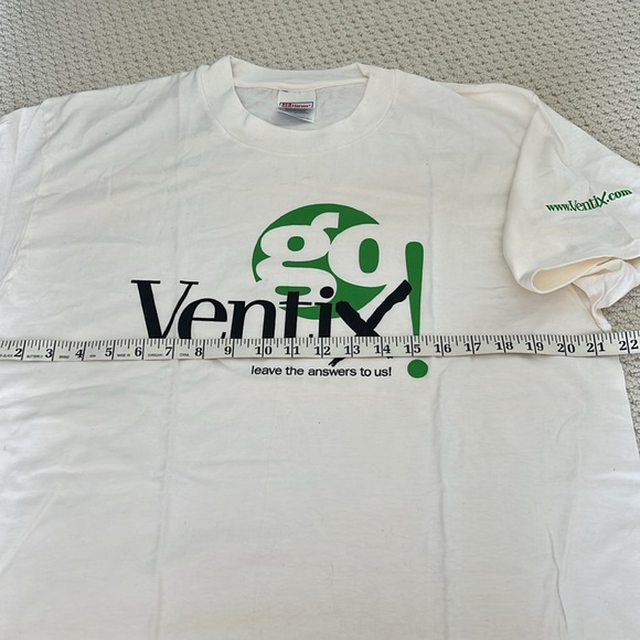 NWOT Set of two 1990s dot com trade show tees, both Hanes Beefy T size Large - Picture 3 of 10